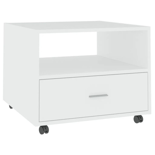 Couchtisch weiß 55x55x40 - couchtisch,