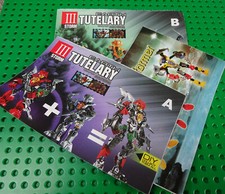 3x Bauanleitung (Faltblatt) für Earth Tutelary III Storm Kampfroboter