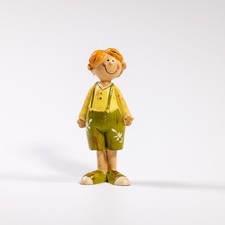 Dekofigur Junge „Blumenkindi“ – handbemalt – Resin – ca. 11 cm – Frühlingsfigur