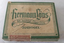 Original alte Zigaretten Schachtel  Hermann Löns Zugvogel Die leichte Cigarillos