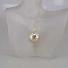 Anhänger Weltkugel in 750/18k Gelbgold Weissgold  Ø ca. 20 mm