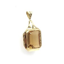585 gold pendant citrine