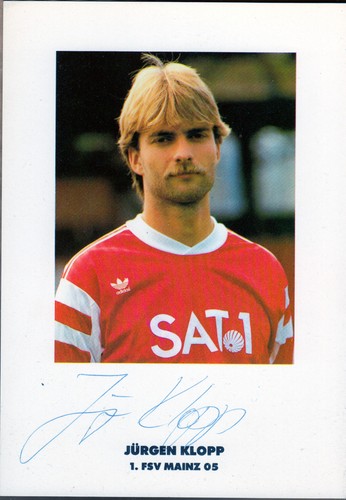 Jürgen klopp autogrammkarte - jürgen,