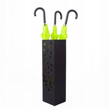 GESCHWEIßT* Regenschirmständer Metall Schwarz Schirmständer  mit Abtropfschale