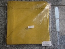 Leinen servietten gelb - 6, 50x50