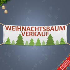 Weihnachtsbaum Verkauf Werbebanner Werbeplane Plane verschiedene Größen PVC v2