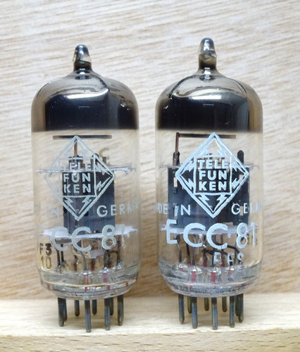 Pair telefunken ecc81 - ecc81, |
