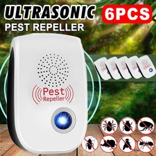 6 Stk Electronic Ultrasonic Pest Reject Mosquito Cockroach Mouse Killer Repeller