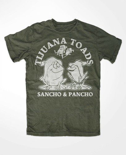 Tijuana toads shirt - toads, oliv
