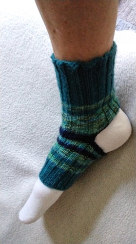 Yogasocken selbstgestrickt