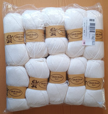 1000g weiße dicke Wolle von