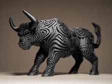Designer Bull Sculpture |