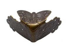 INWARIA Eckbeschlag Möbelbeschlag 4 Stk. Antikbeschlag Beschlag Zierteile, C-051