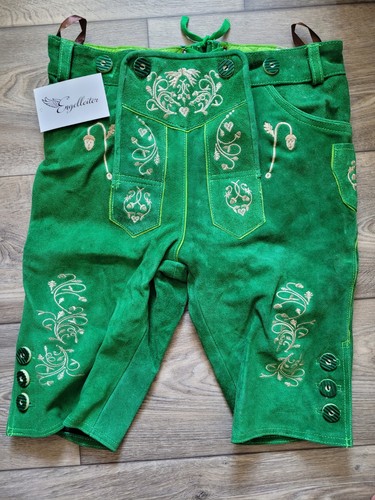 Kniebund lederhosen grün - lederhosen,