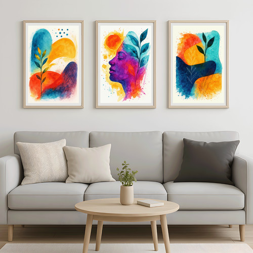 Abstrakte aquarell boho - abstrakte,