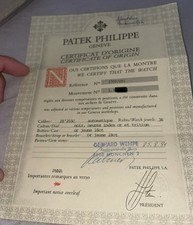 Patek Philippe Nautilus 3700 Certificate D Origine
