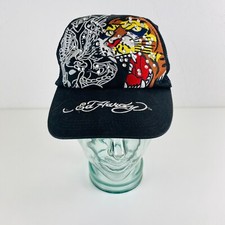 Ed Hardy Cap Truckercap Tiger Strass Basecape Schwarz Vintage Snapback Kappe