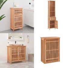 Waschbeckenunterschrank 66x29x61,5 cm Massivholz Nussbaum vidaXL 