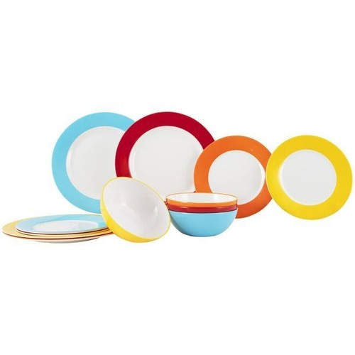 Geschirrset colour line bunt - line,,