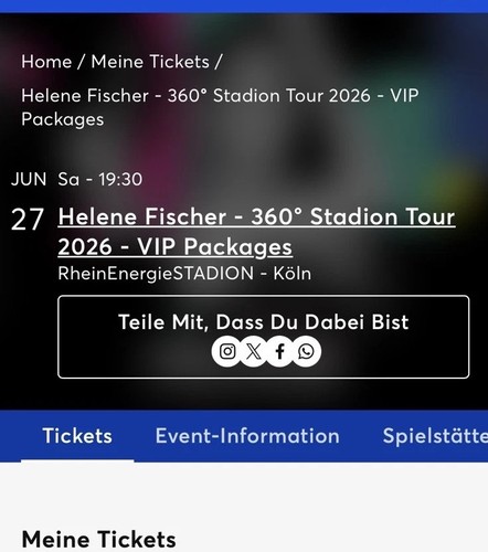 Vip tickets fischer - vip-tickets, 360°
