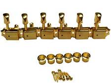Hosco 6 in Line Gold Kluson Style Maschinenkopf Tuner Set
