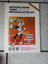 Sport Goofy  /Tennis Magazin  zur Meisterschaft Trophy 87   (deutsch,40 seiten)