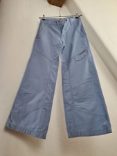 EXCALIBUR Hose Gr. M Länge: 32 * blaugrau * Damen * weites Bein flared