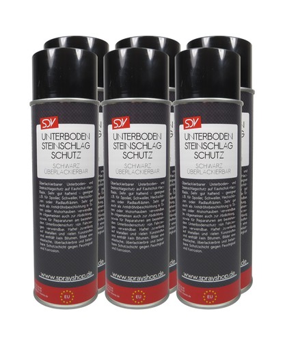 Unterbodenschutz schwarz - 6x,
