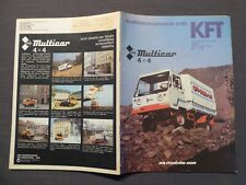 KFT Kraftfahrzeugtechnik 8 / 1986, IFA - Multicar 4 x 4, DDR