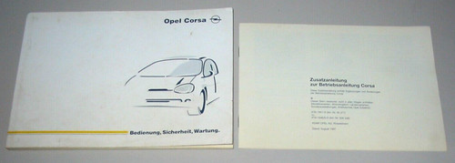 Betriebsanleitung opel corsa - betriebsanleitung, b