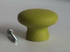 8x - Ikea Boj - Ø 45 mm Holz Griff grün rund Schraube Kommode Schrank Schublade