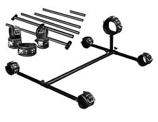 BDSM Metall Pranger mit Leder Handfesseln Fußfesseln Halsband Fesselset Bondage