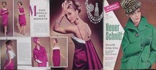 Neuer Schnitt 1963/10 w/Burda Boleros Capes Mäntel sexy 60er Vintage Abendkleid