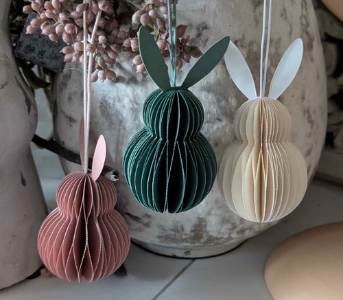 Papier ornament oster - ornament, oster-hase