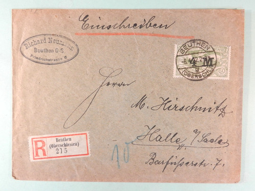 Oberschlesien einschreiben - oberschlesien, ef
