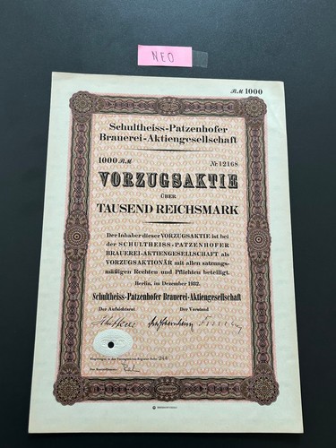 Alte vorzugsaktie - alte,