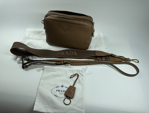 Prada bandoliera vitello daino - vitello,