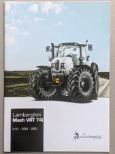 Lamborghini Mach VRT T4i 210 230 250 Traktoren Prospekt Schlepper Deutz-Fahr 