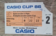 Sammler Ticket 1986 FC Bayern München - Werder Bremen Finale Casio Cup Bökelberg