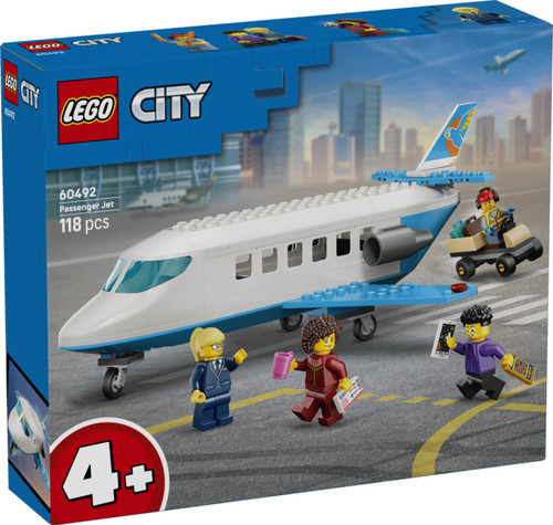 Lego city 60492 passagierjet - city,