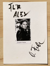 Christian Franke original signierte Autogrammkarte Karteikarte Musik Sänger alt