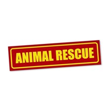 Animal Rescue Magnetschild Auto Tierretter Tierschutz Magnetfolie Geschenkidee