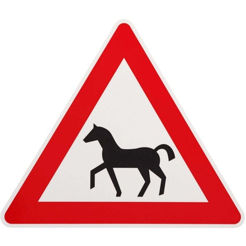 Warnschild vorsicht pferde - warnschild,