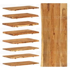 Tischplatte Akazien-Massivholz Waschtischplatte Baumkante Waschtischkonsole