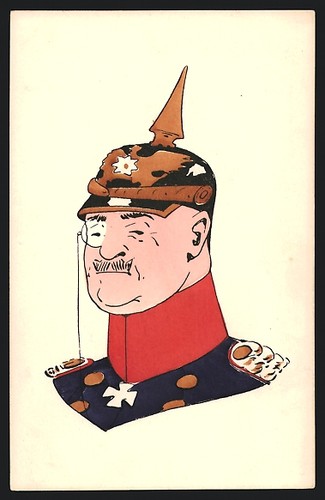 Künstler offizier in - künstler-ak,
