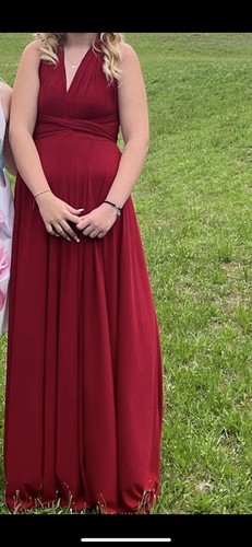 Brautjungfernkleid bordeauxrot