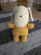 Sigikid Hund Fips Spieluhr Neu & unbenutzt Frottee gelb/orange Vintage Rarität