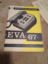 Techn.Unterlagen DDR Vorzimmeranlage EVA67 Telefonanlage  1969 Telefon RFT