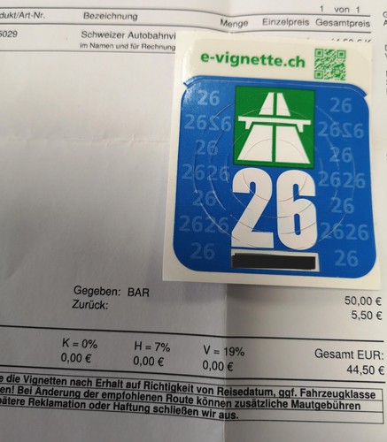 Neu vignette schweiz 2026 - neu,