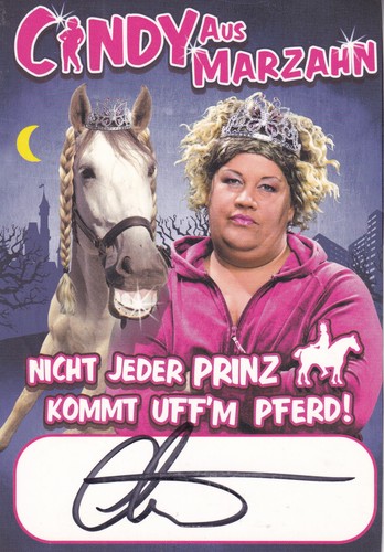 Autogramm cindy aus marzahn - cindy,